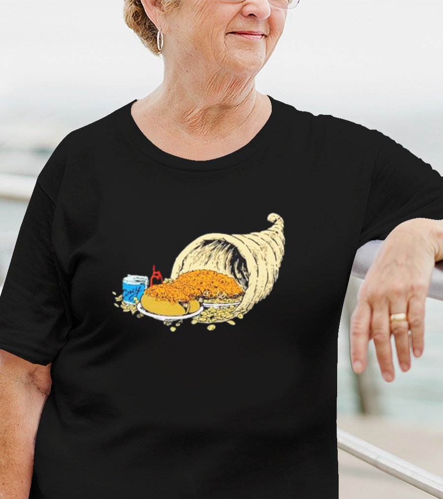 Cincy Copia Skyline Chili Cornucopia Cincinnati Iconic Meal T-Shirt