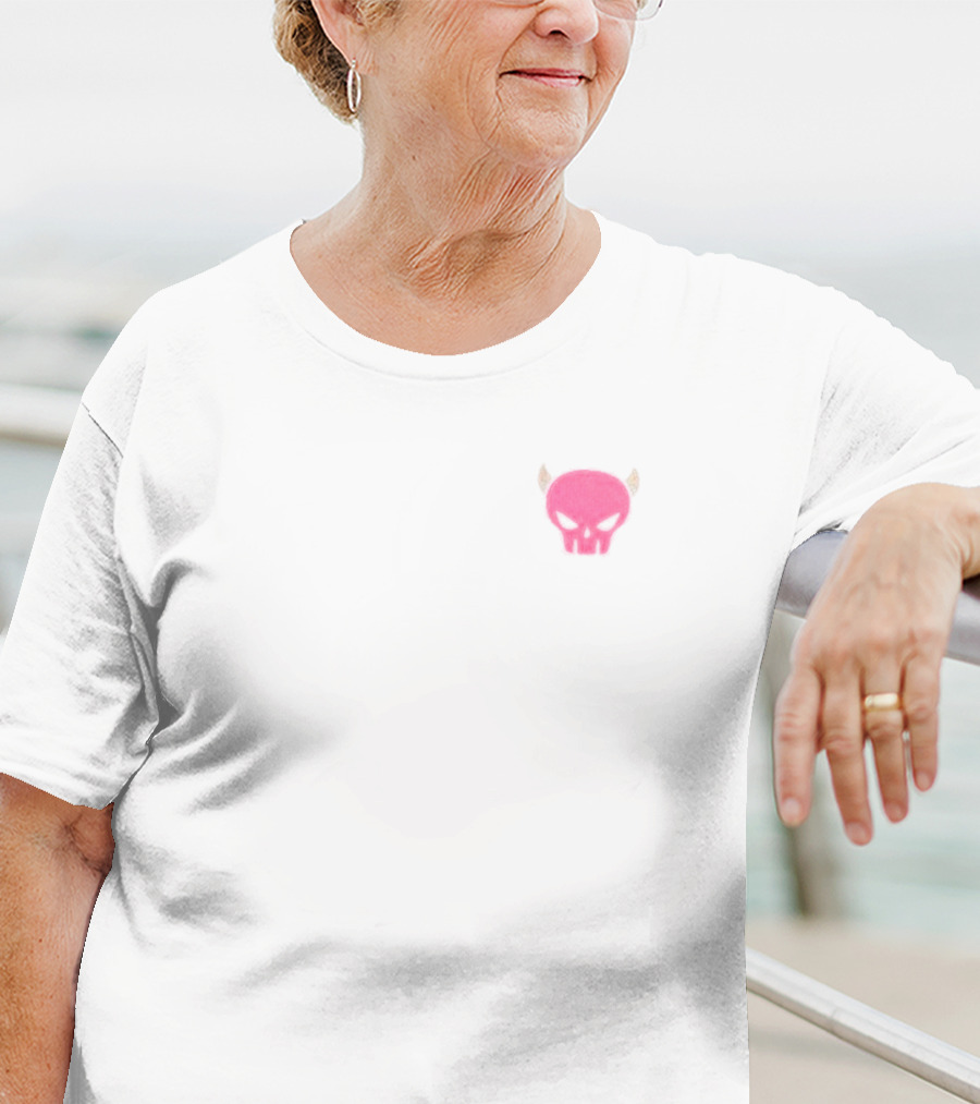 Ironmouse Pink Devil Skull T-Shirt