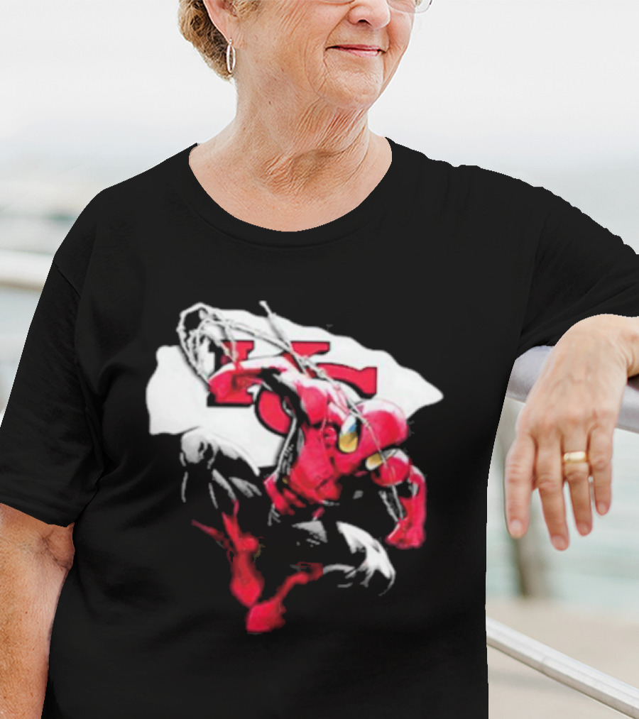Kansas City Chiefs Spiderman KC Kansas T-Shirt