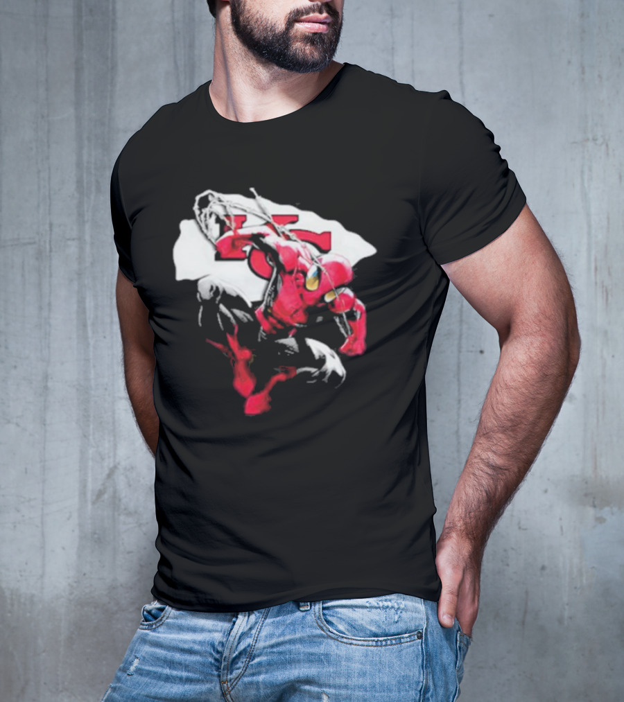Kansas City Chiefs Spiderman KC Kansas T-Shirt