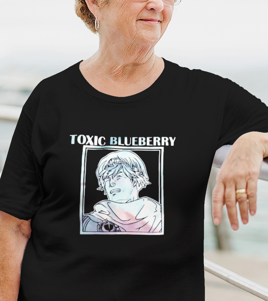 TOXIC BLUEBERRY Manga Style Character T-Shirt
