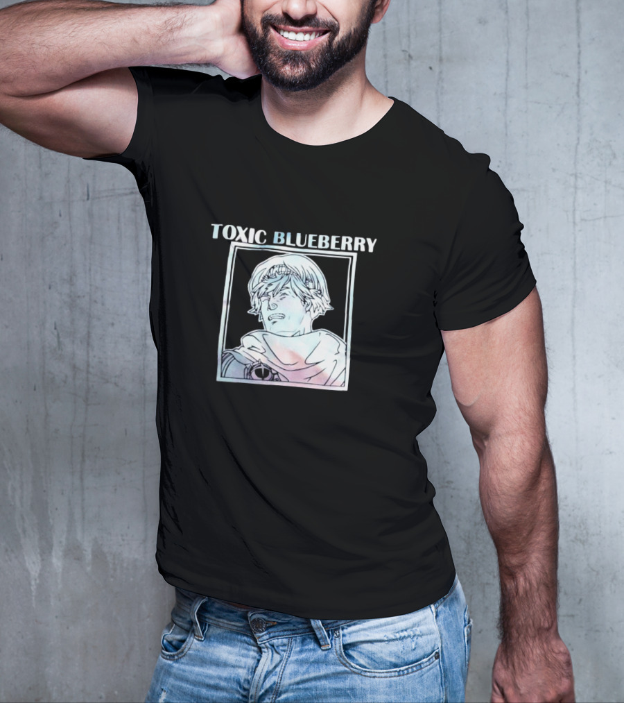 TOXIC BLUEBERRY Manga Style Character T-Shirt