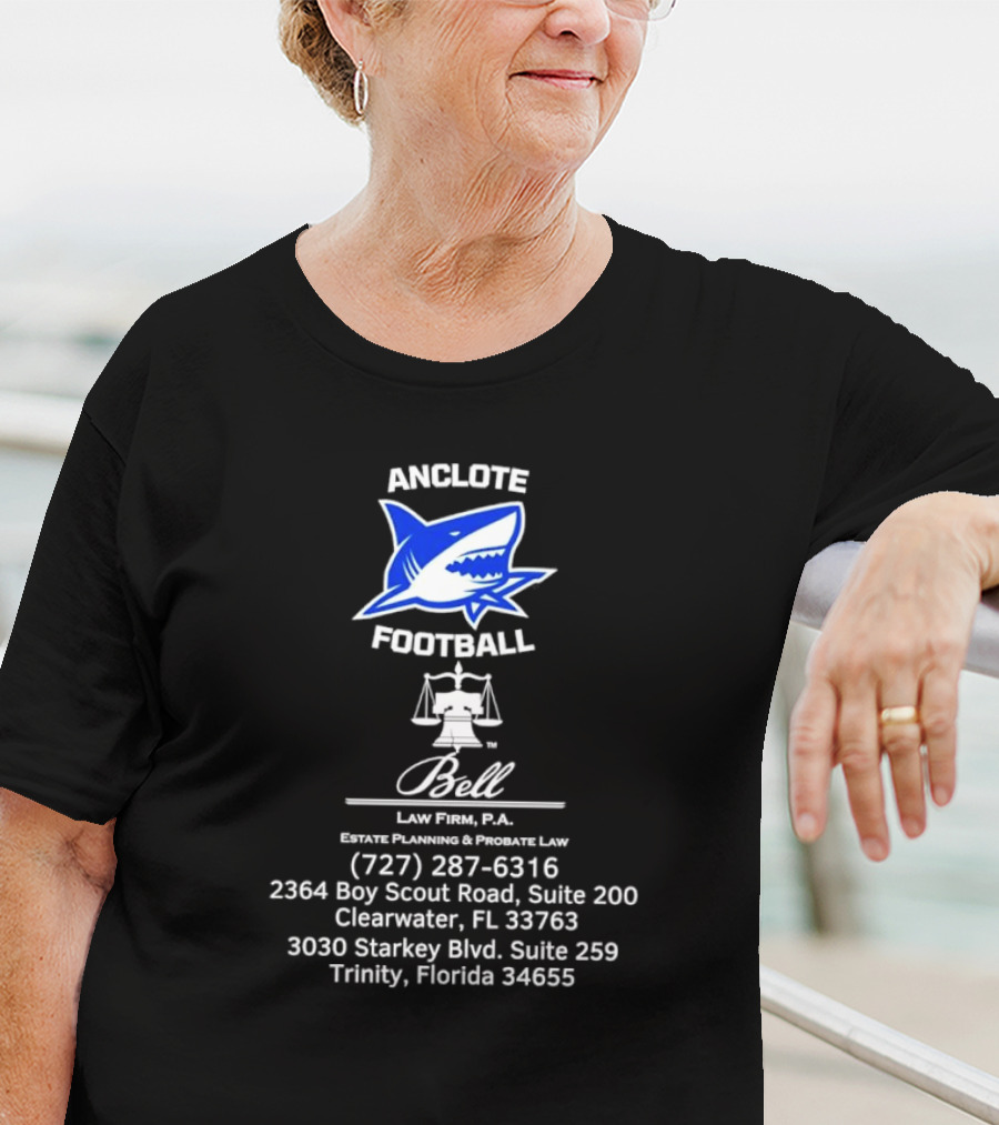 Anclote Football Bell Law Firm P.A. Clearwater Trinity Florida T-Shirt