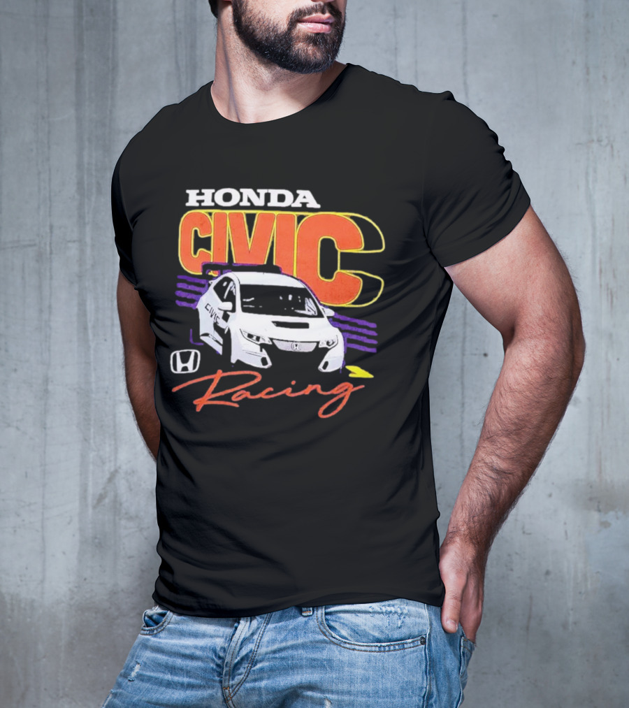 Honda Civic Racing Racecar T-Shirt