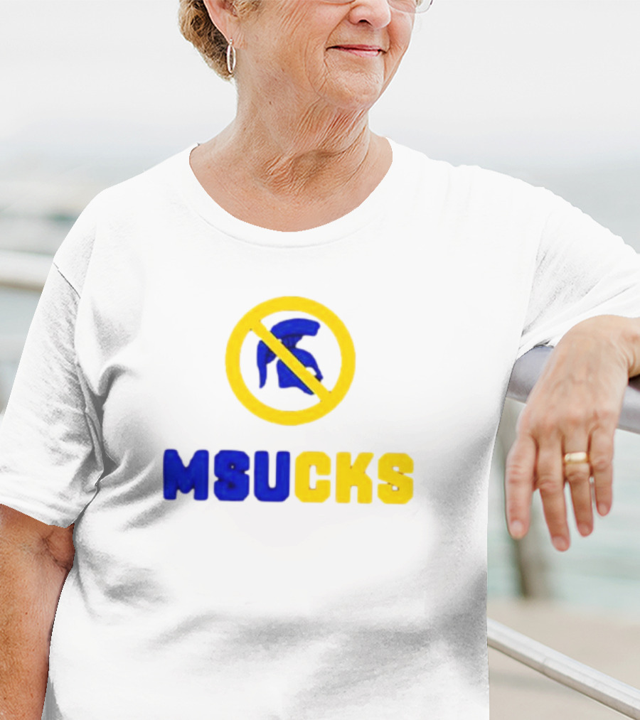 Michigan State Spartans MSU Sucks No Spartan T-Shirt