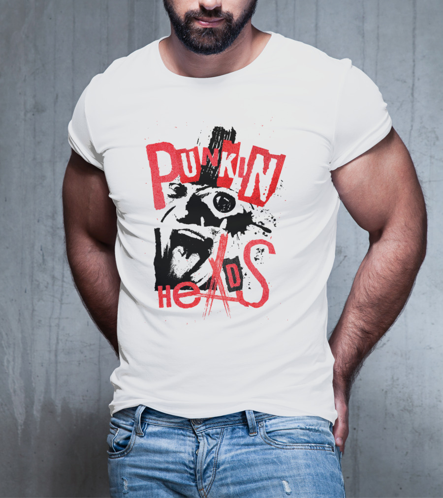 Punkin' Heads Horror Mask Graffiti T-Shirt