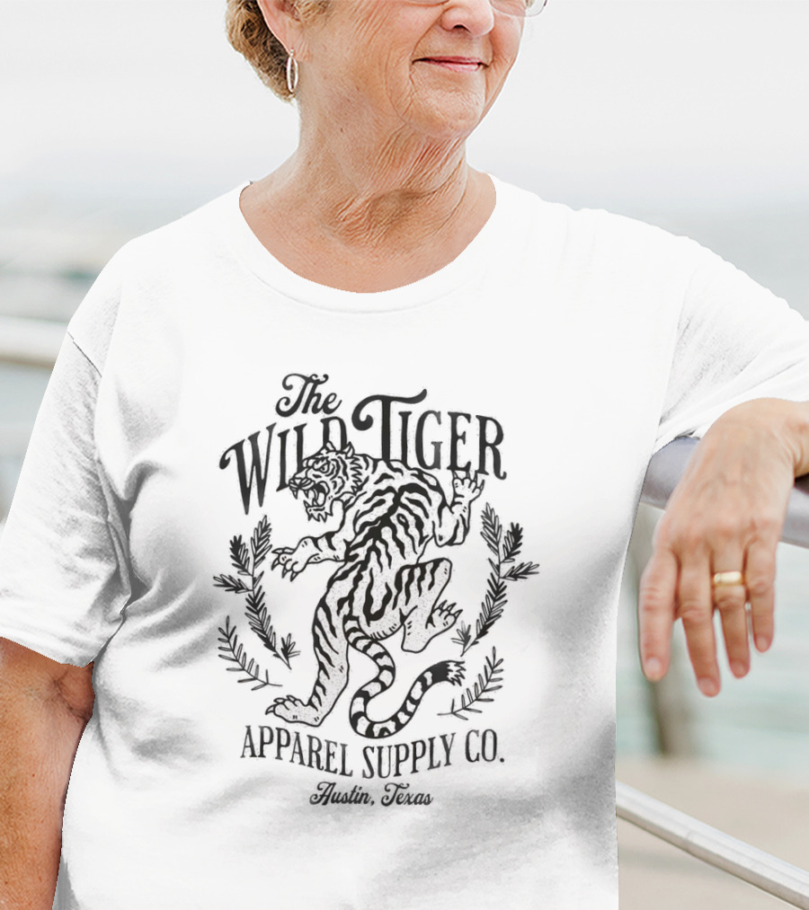 The Wild Tiger Apparel Supply Co. Austin, Texas T-Shirt