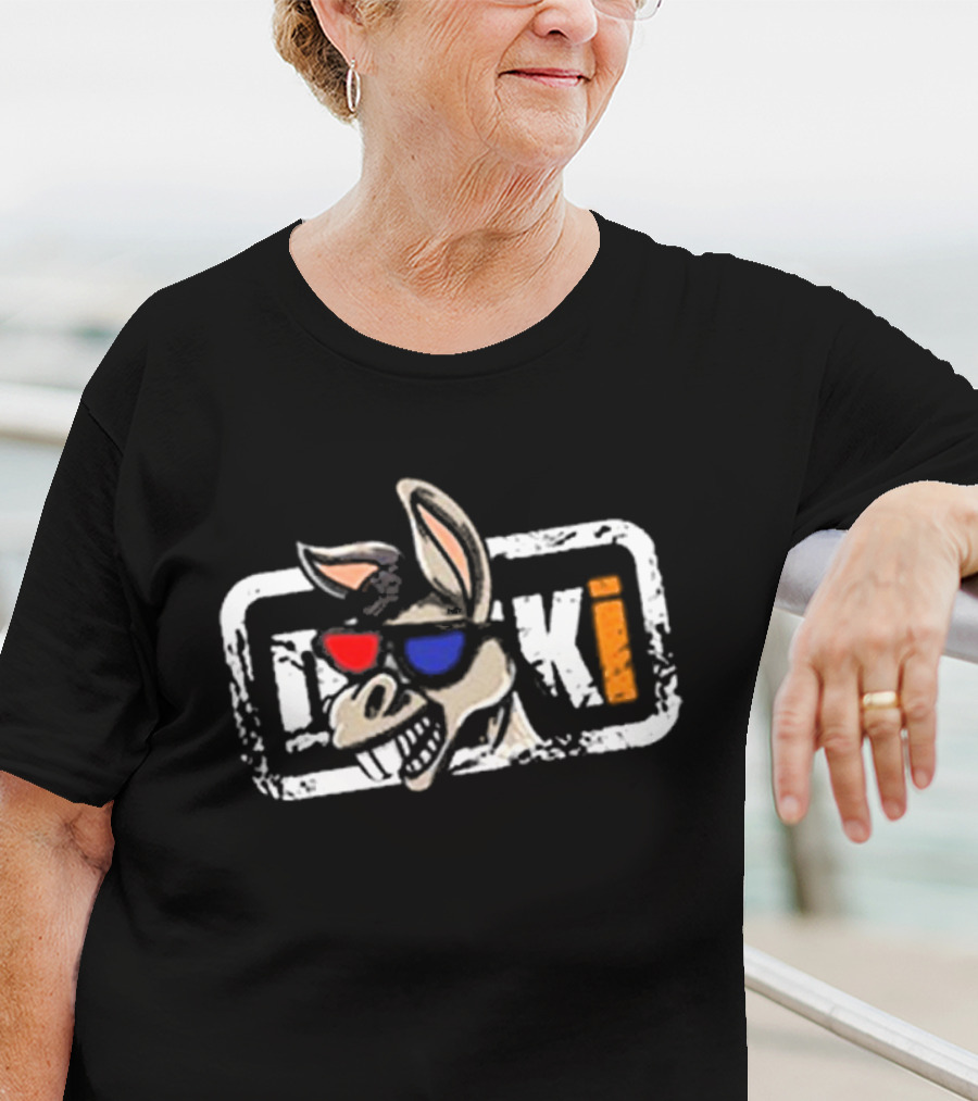 Cool Donkey Vintage Garage Visual With Modern Shades T-Shirt