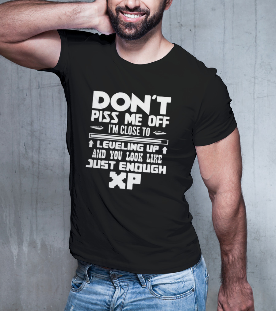 Don’t Piss Me Off I’m Close To Leveling Up And You Look Like Just Enough XP T-Shirt