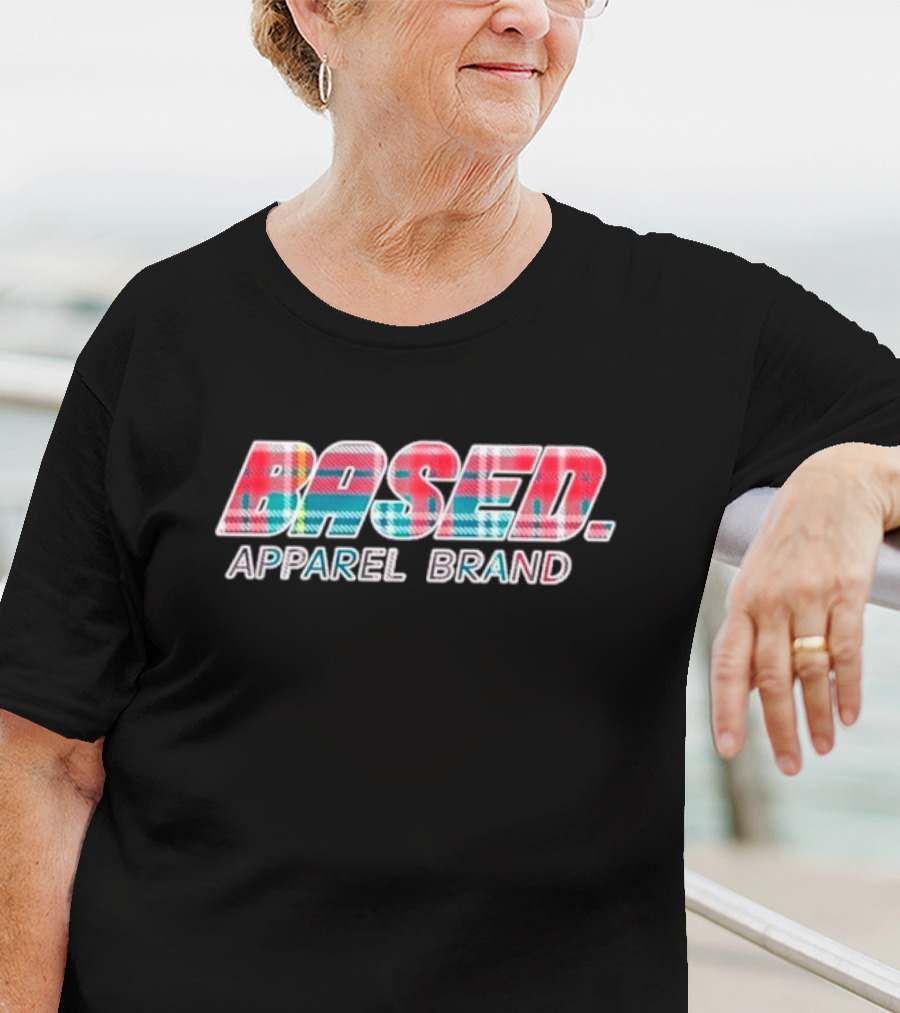 BASED Apparel Brand Holiday Plaid T-Shirt
