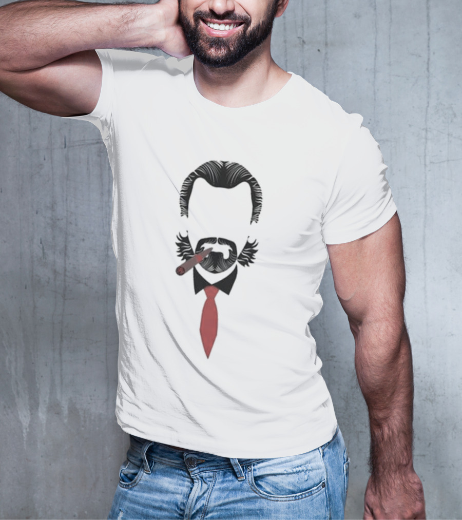 John Buccigross Barry Melrose Iconic Cigar And Red Tie Look T-Shirt