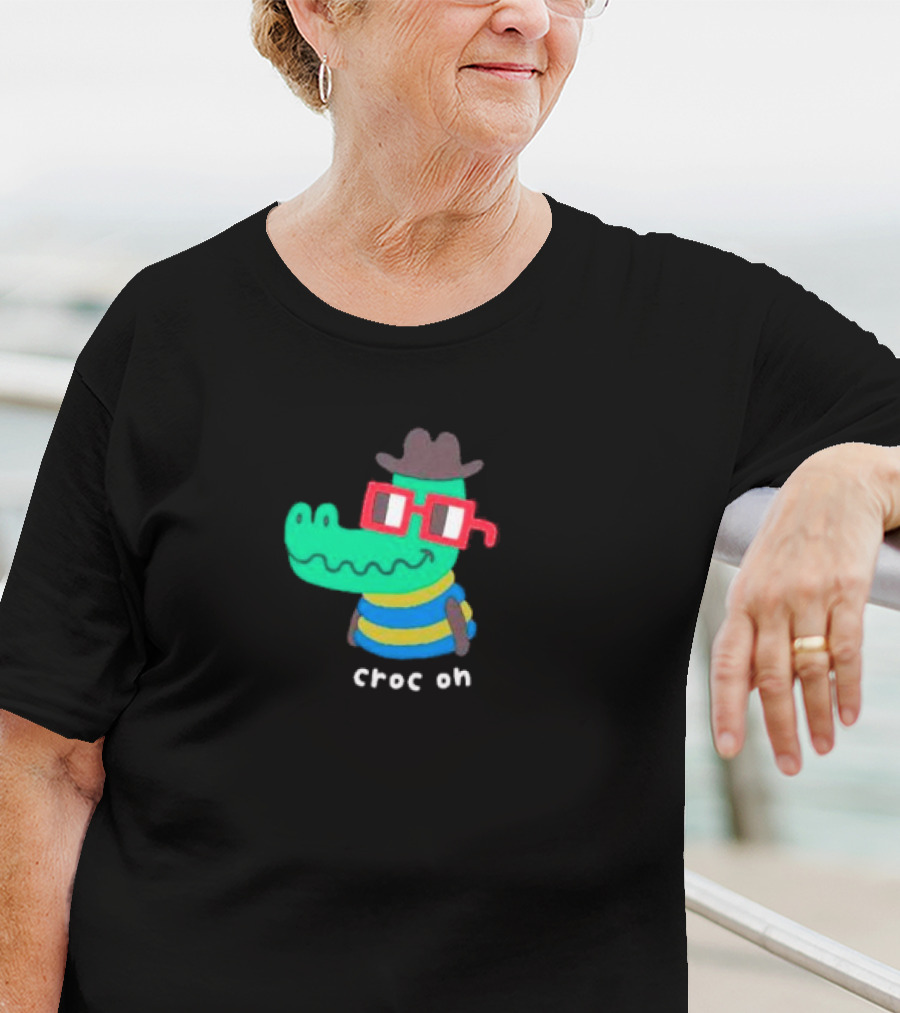 Nouns Croc On With Hat And Glasses T-Shirt