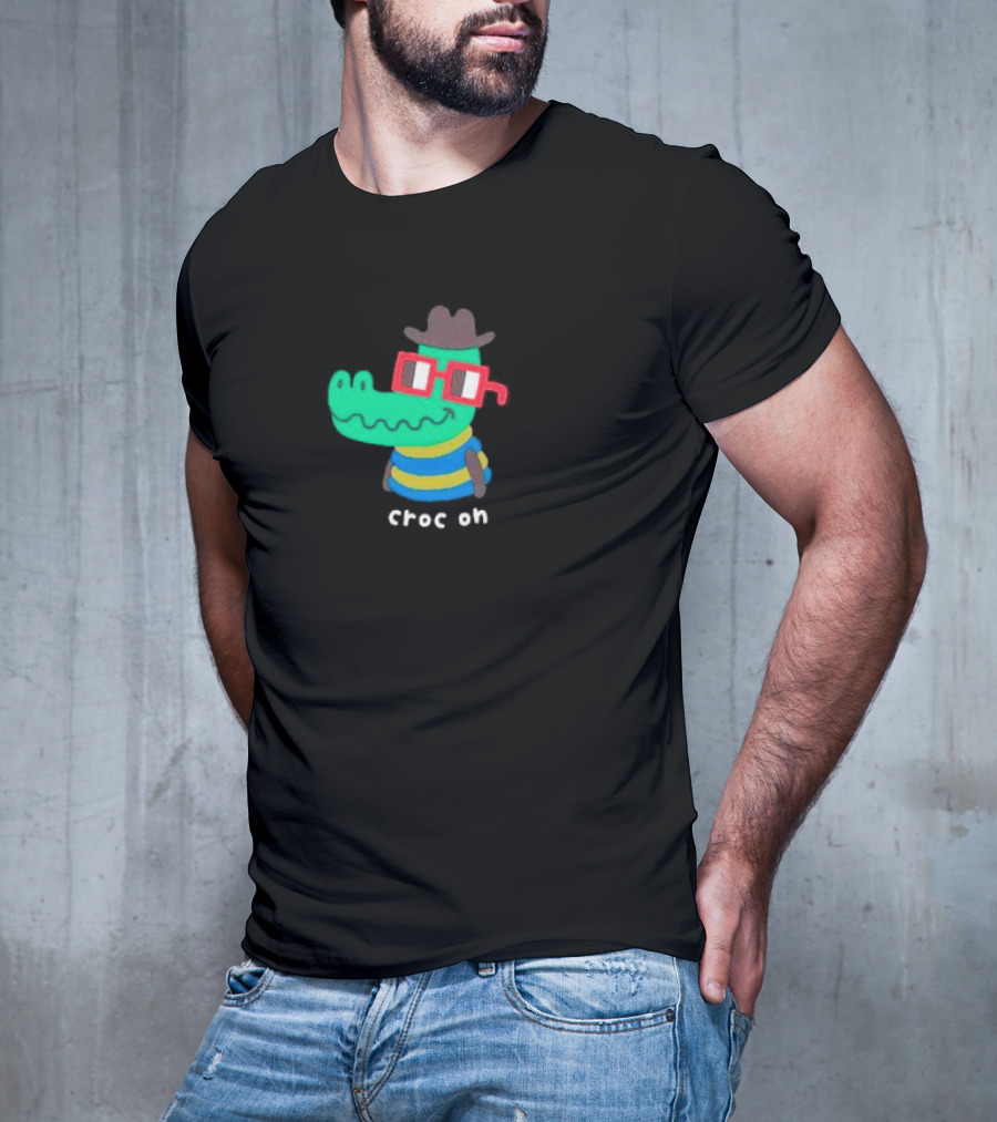 Nouns Croc On With Hat And Glasses T-Shirt