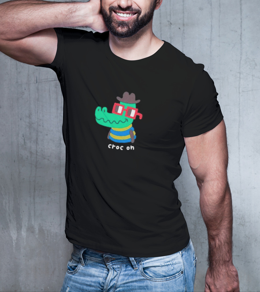 Nouns Croc On With Hat And Glasses T-Shirt