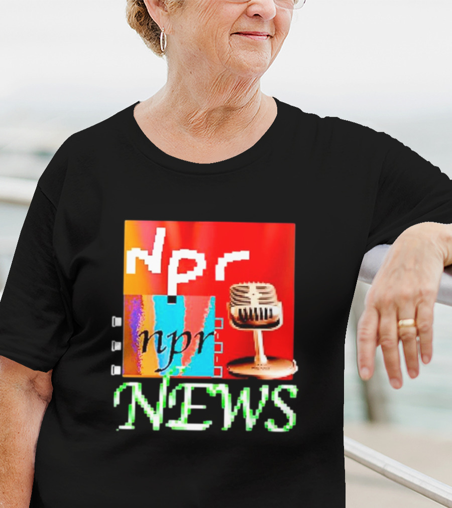 Npr Tiktok Npr News Microphone T-Shirt