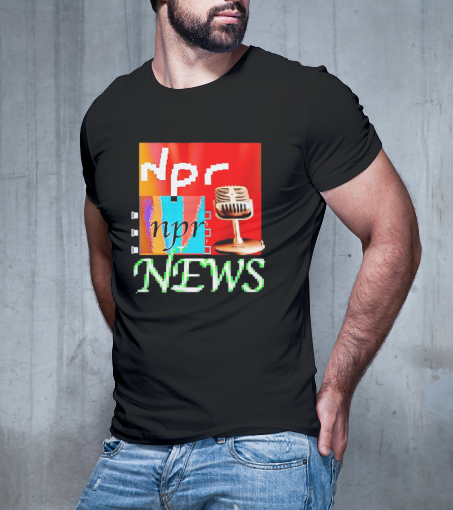 Npr Tiktok Npr News Microphone T-Shirt