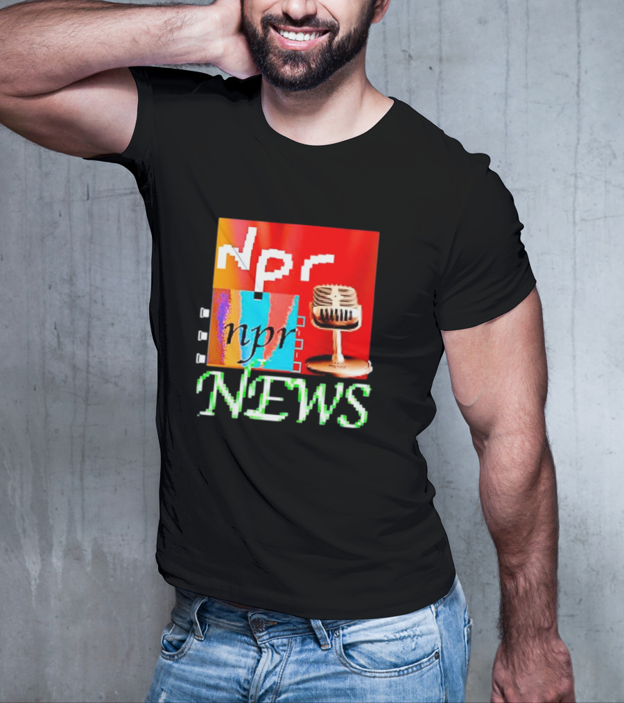 Npr Tiktok Npr News Microphone T-Shirt