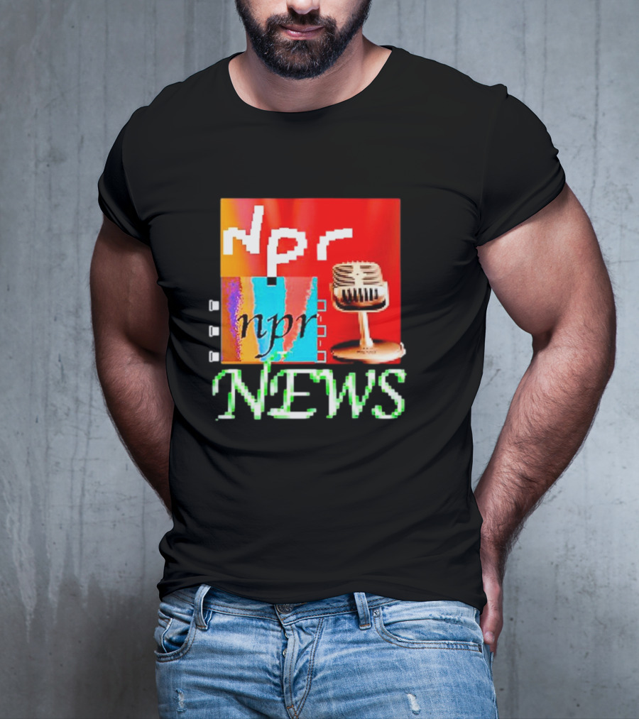 Npr Tiktok Npr News Microphone T-Shirt