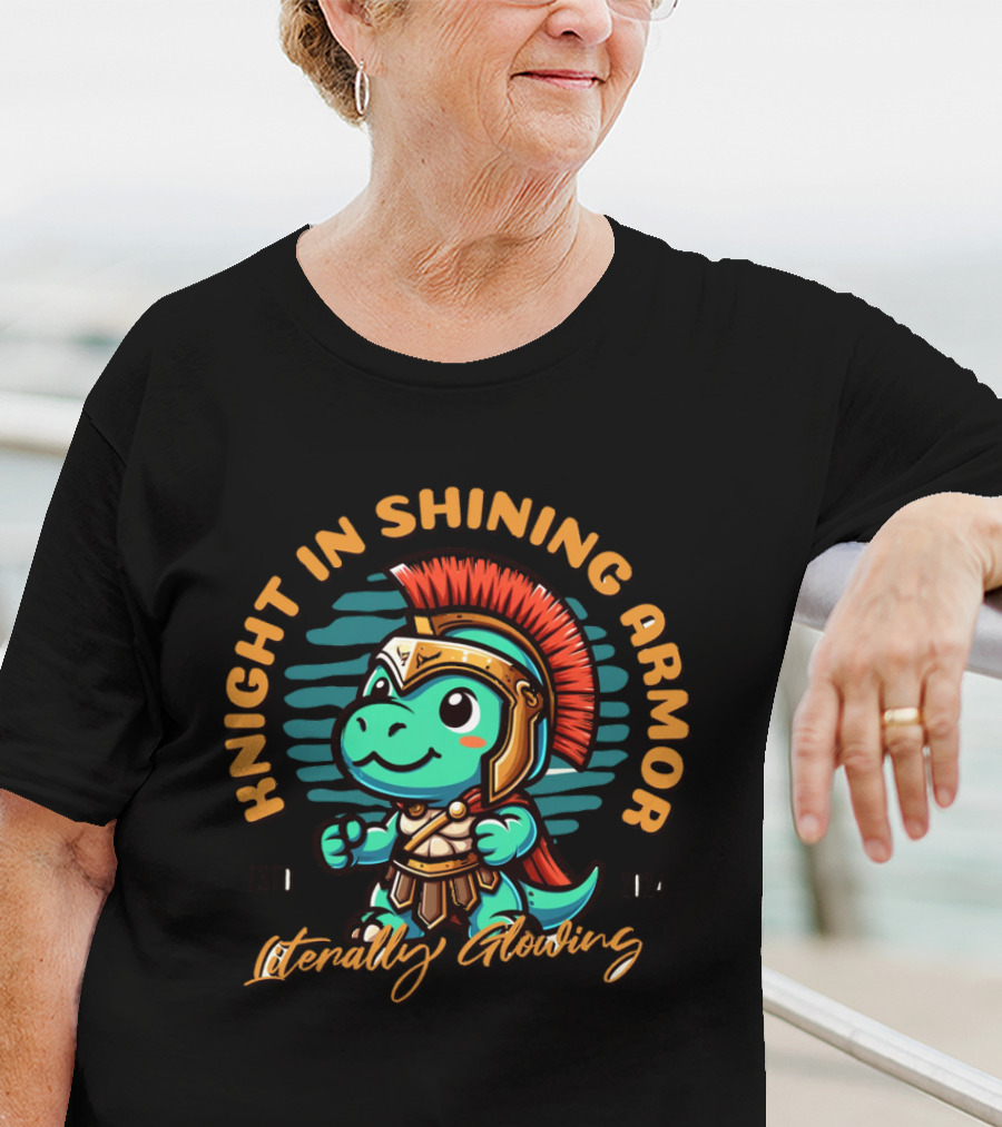 Knight In Shining Armor Literally Glowing Baby Knight T-Shirt