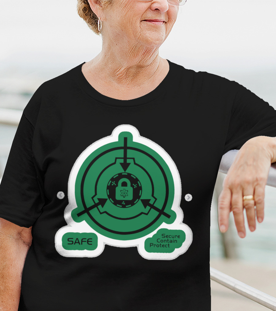 SCP Foundation Safe Classification Secure Contain Protect Lock T-Shirt