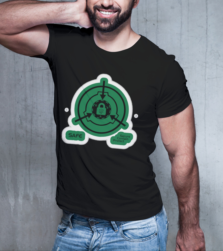 SCP Foundation Safe Classification Secure Contain Protect Lock T-Shirt