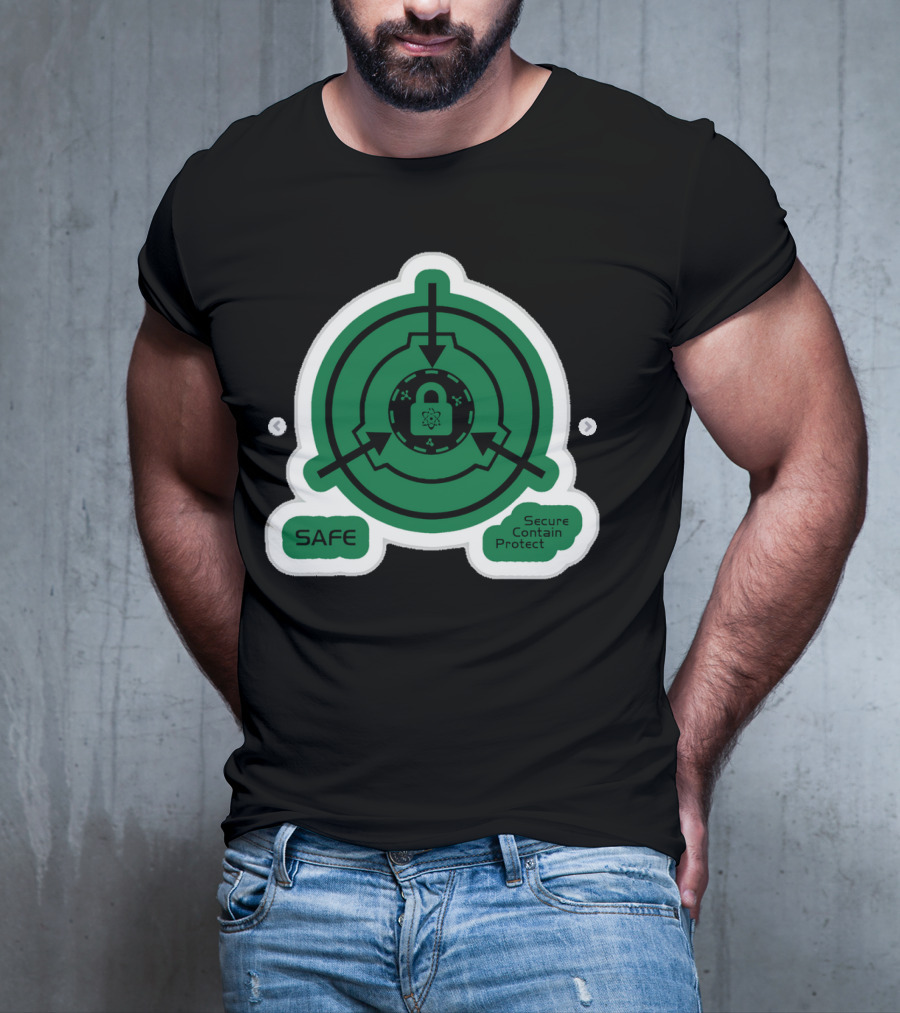 SCP Foundation Safe Classification Secure Contain Protect Lock T-Shirt