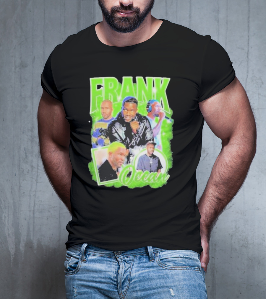 Frank Ocean Vintage Rap Music Collage T-Shirt