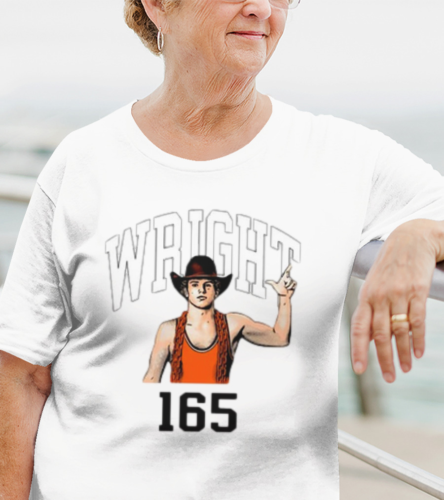 Wright 165 Cowboy Wrestler T-Shirt