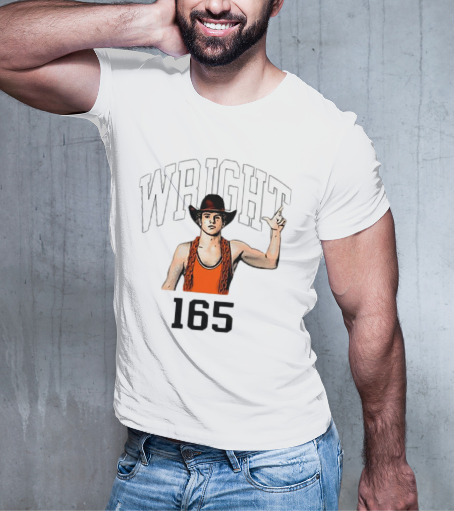 Wright 165 Cowboy Wrestler T-Shirt