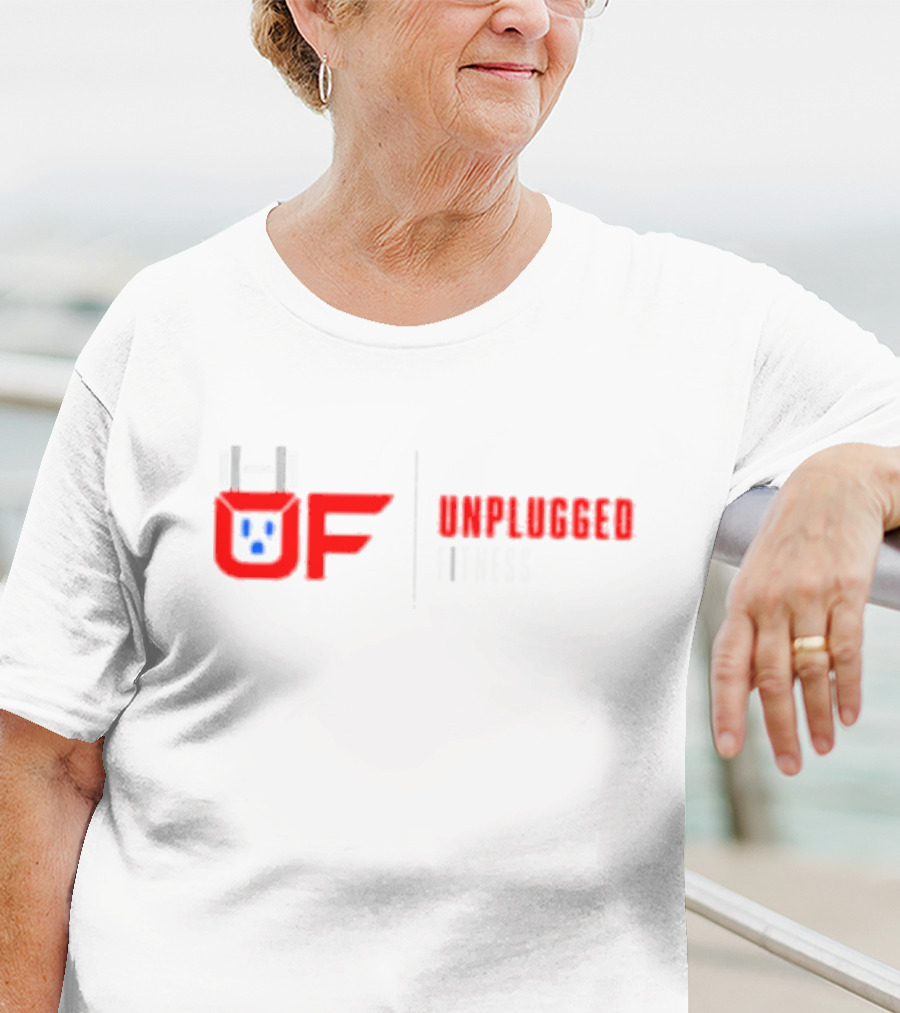 UF Unplugged Fitness Barbell T-Shirt
