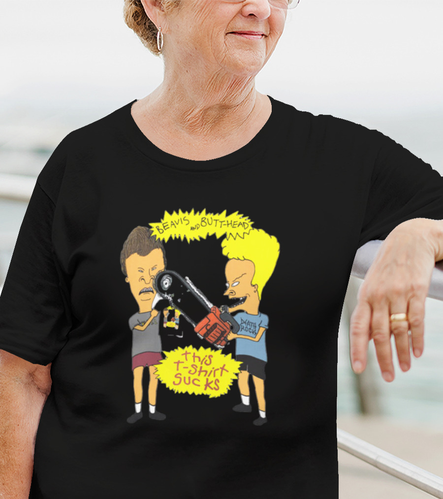 Beavis And Butt-head Death Rock This T-Shirt Sucks Vintage 1994 T-Shirt