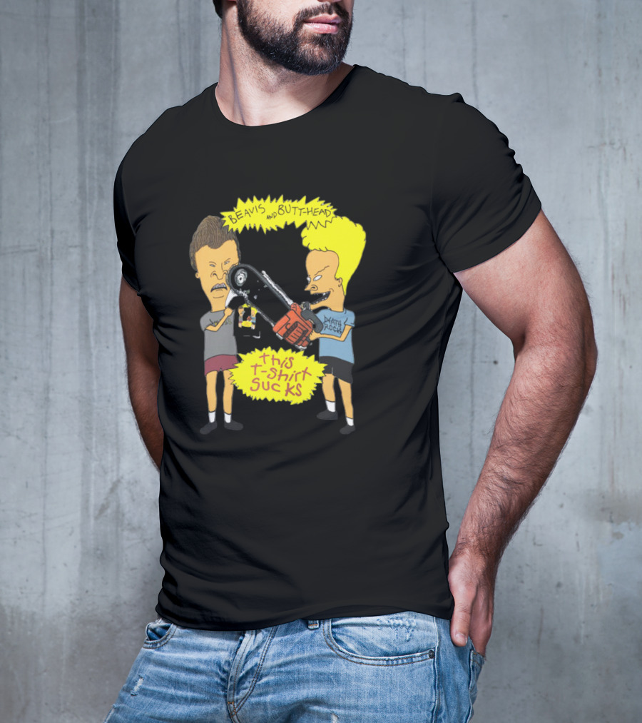 Beavis And Butt-head Death Rock This T-Shirt Sucks Vintage 1994 T-Shirt