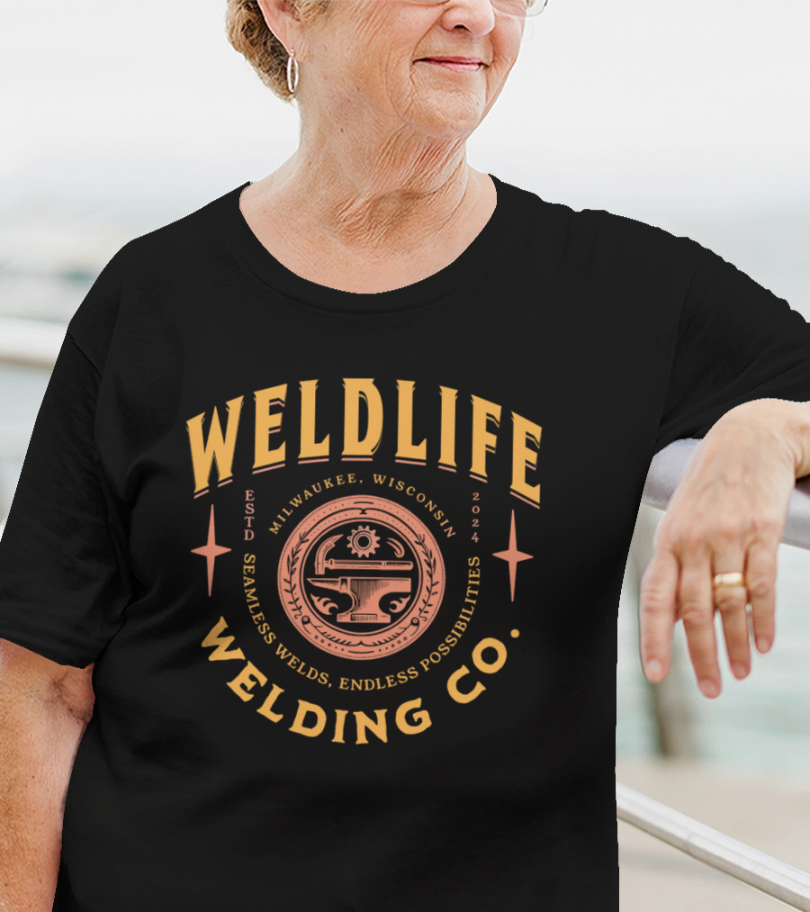Weldlife Welding Co. Milwaukee Wisconsin Seamless Welds Endless Possibilities T-Shirt