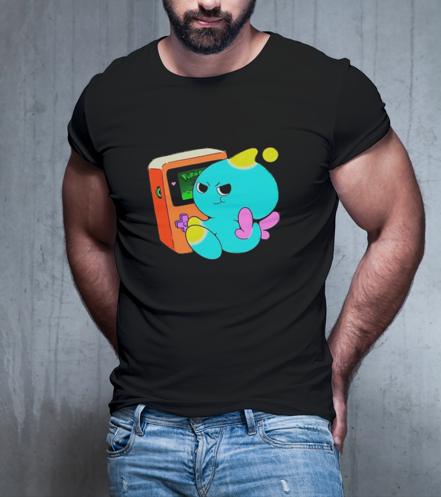 You Keep Playing Ur Silly Little Games Cartoon Creature With Game Console T-Shirt