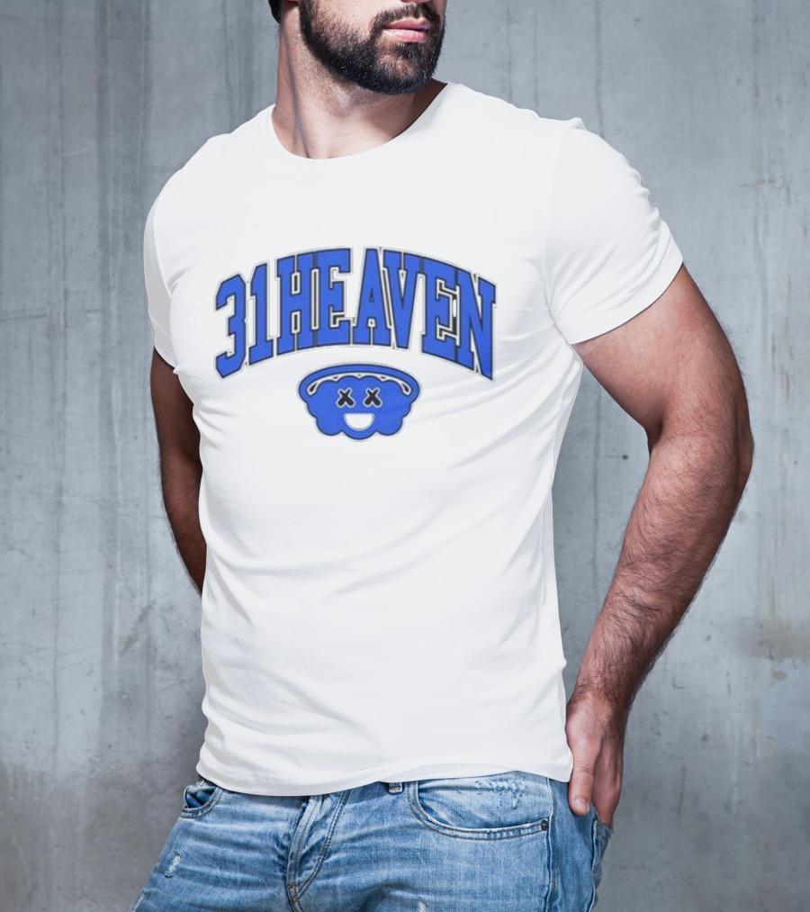 Young Mantis 31 Heaven Blue Smiling Cloud T-Shirt