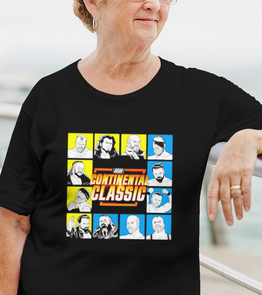 AEW Continental Classic Wrestling Tournament Lineup T-Shirt