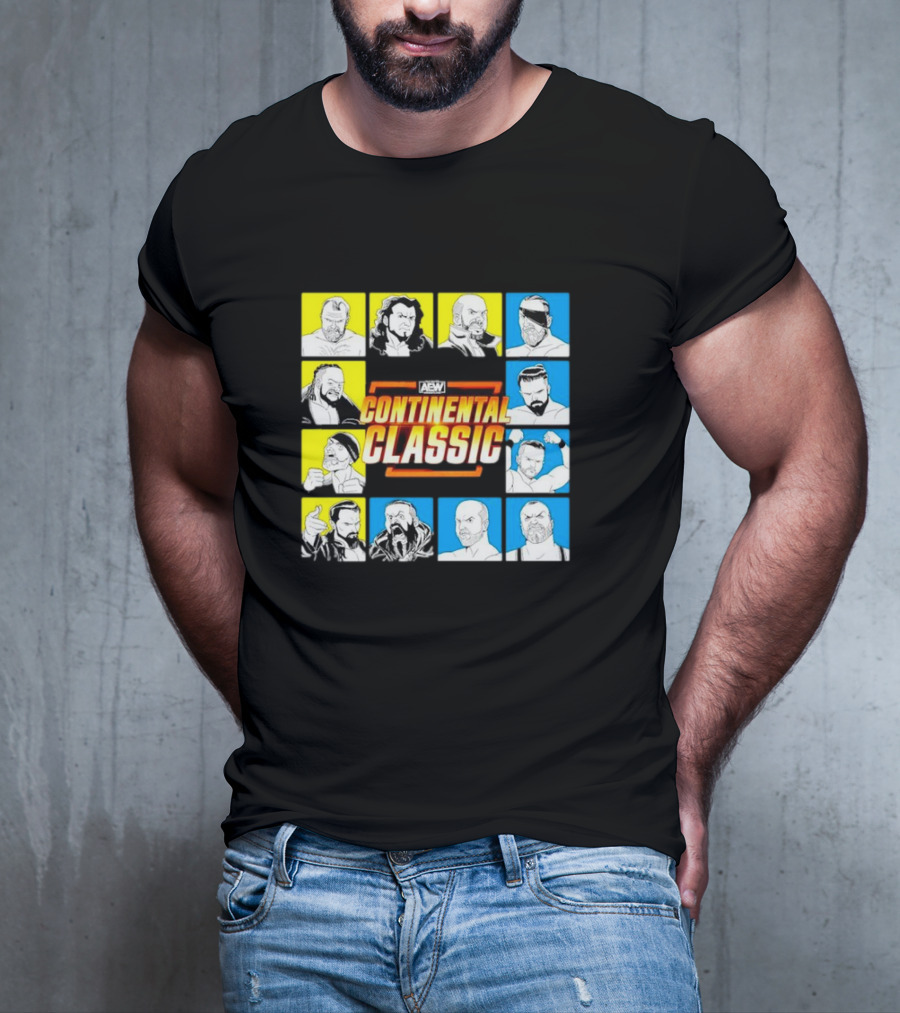 AEW Continental Classic Wrestling Tournament Lineup T-Shirt