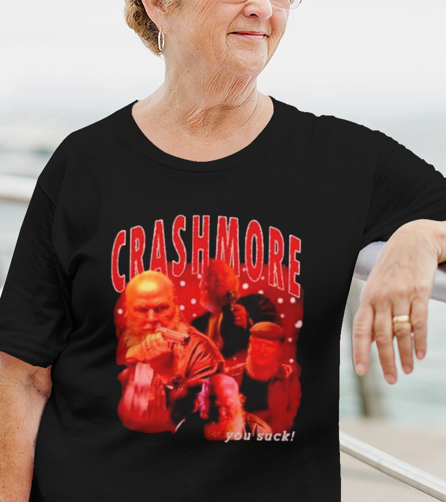 Crashmore You Suck Vintage Detective Christmas Action Santa T-Shirt