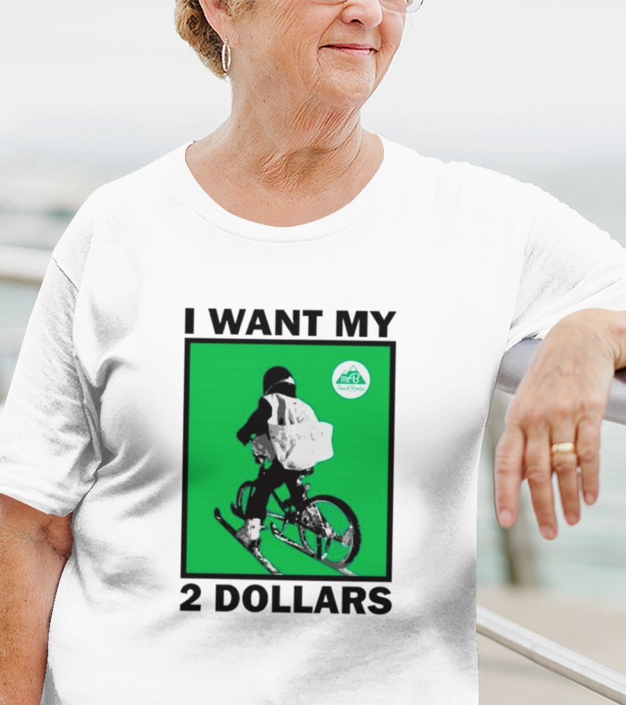 I Want My 2 Dollars Johnny Gasparini Ski Bike T-Shirt