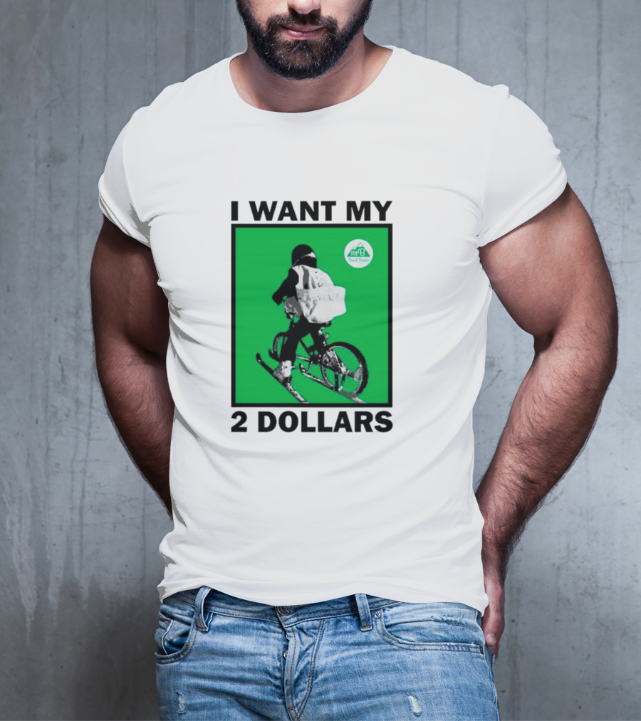 I Want My 2 Dollars Johnny Gasparini Ski Bike T-Shirt