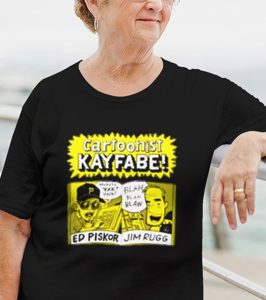 Cartoonist Kayfabe Ed Piskor Jim Rugg Yak Blah T-Shirt