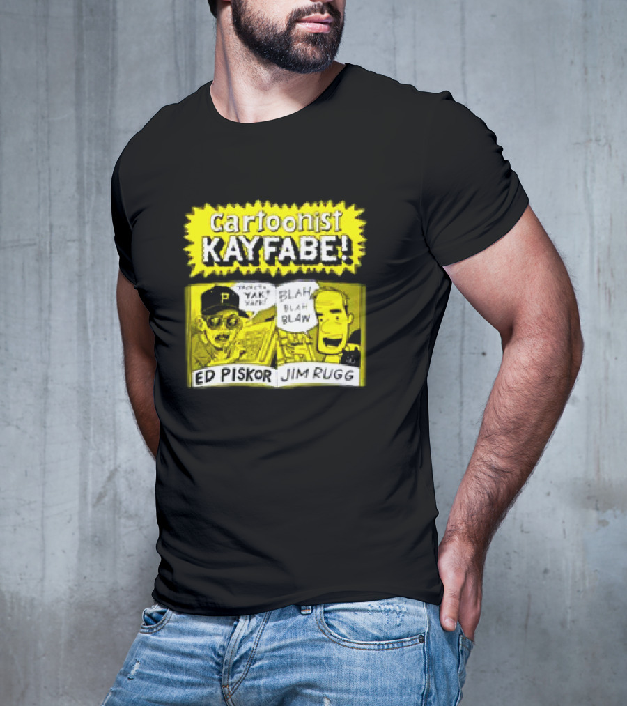 Cartoonist Kayfabe Ed Piskor Jim Rugg Yak Blah T-Shirt