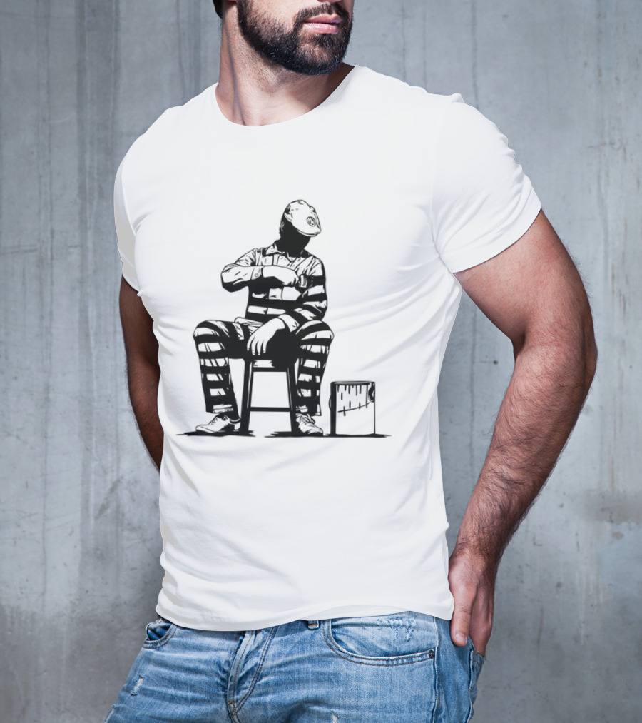Dolk Prison Painter Sits With Paint Bucket T-Shirt