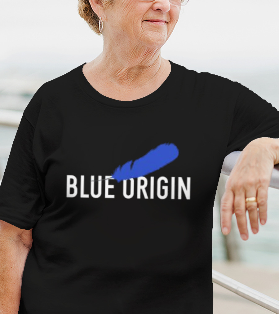 Blue Origin Feather Logo Print T-Shirt