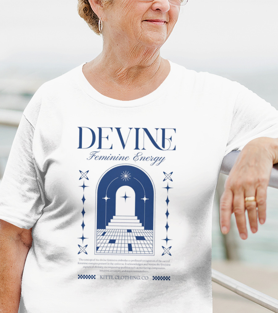 Devine Feminine Energy Cosmic Portal Starry Path Ritual Clothing Co T-Shirt