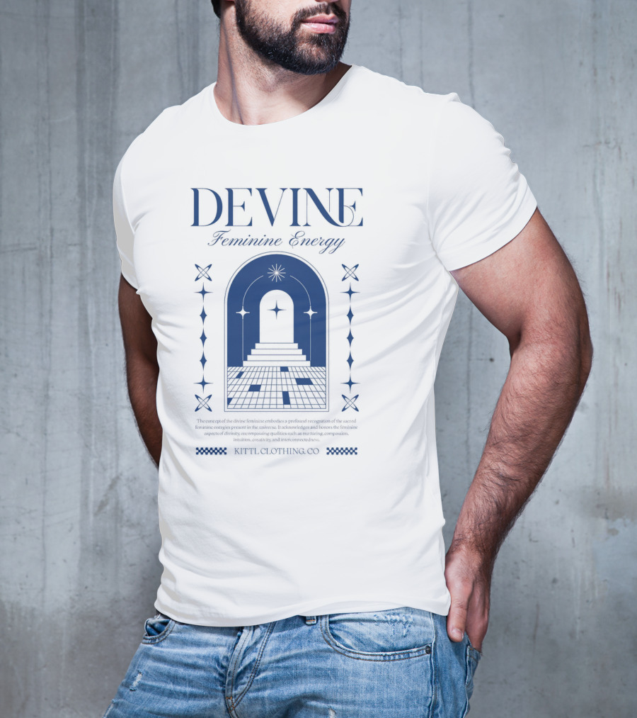 Devine Feminine Energy Cosmic Portal Starry Path Ritual Clothing Co T-Shirt