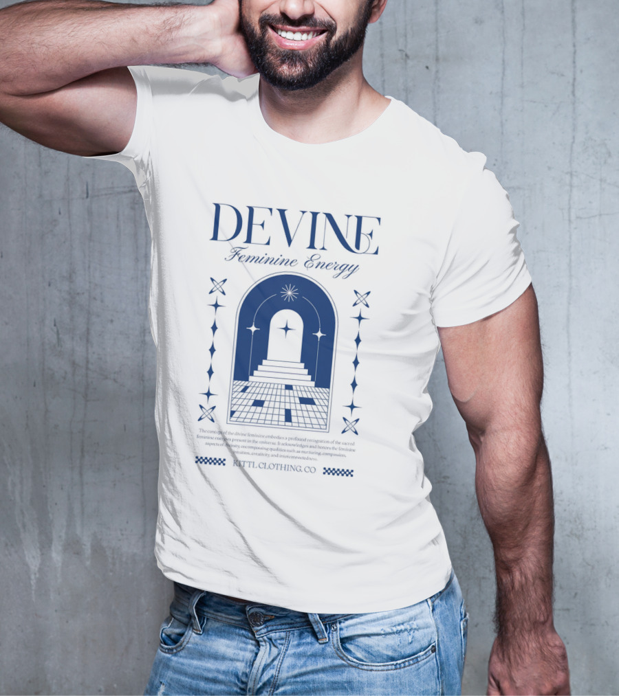 Devine Feminine Energy Cosmic Portal Starry Path Ritual Clothing Co T-Shirt