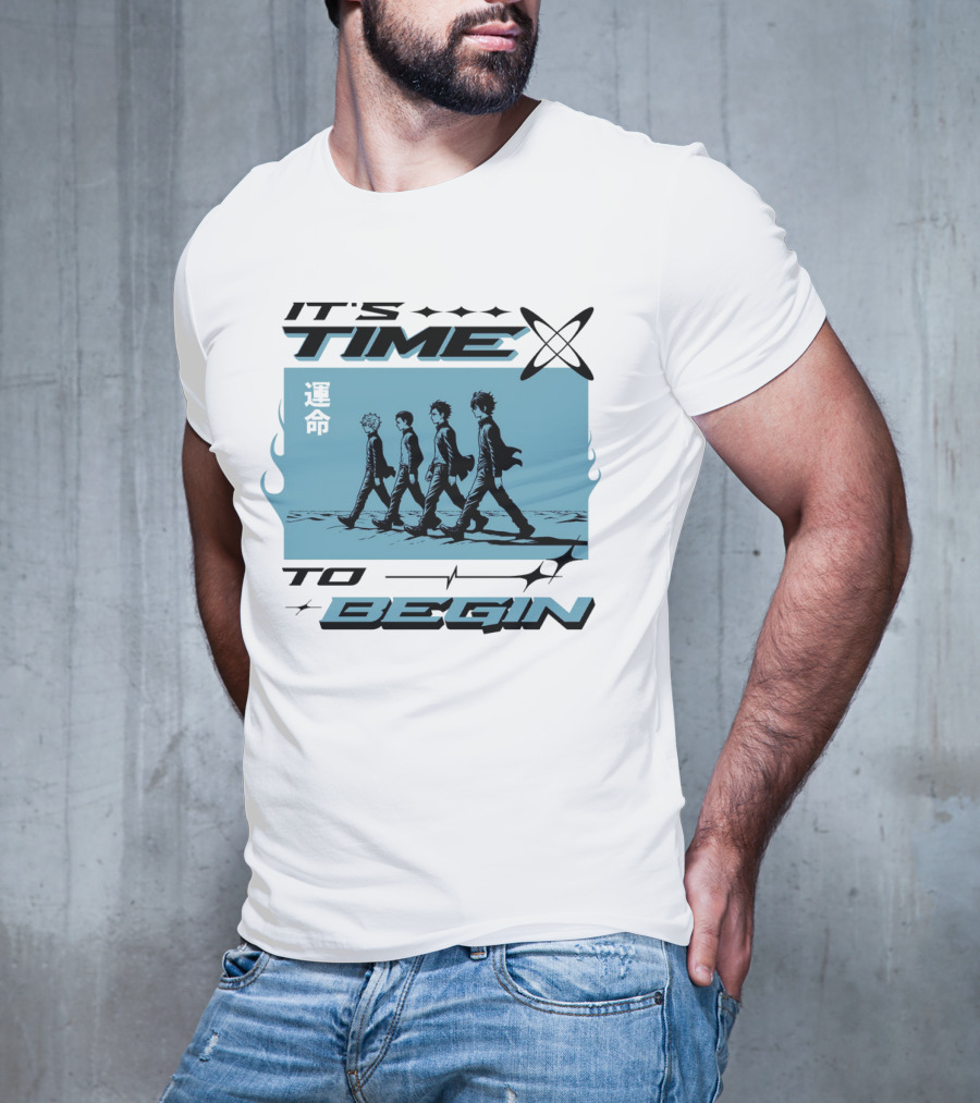 IT'S TIME TO BEGIN 運命 Walking Quartet T-Shirt