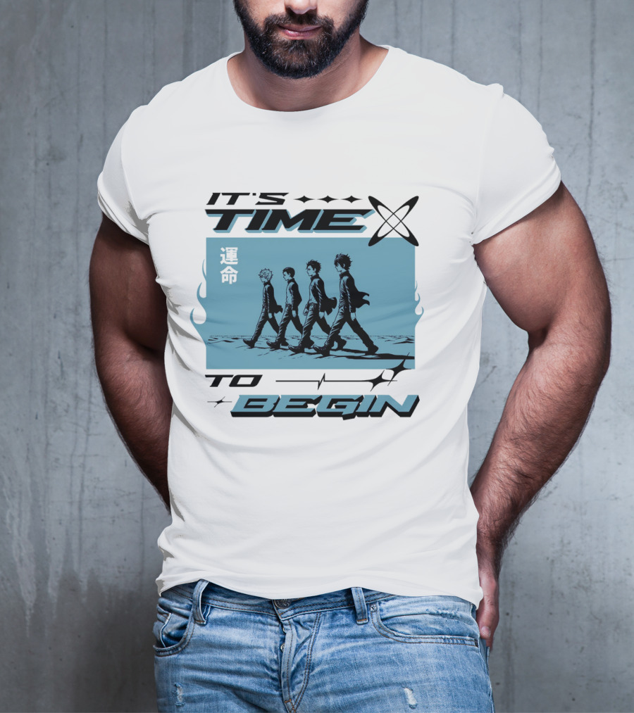 IT'S TIME TO BEGIN 運命 Walking Quartet T-Shirt