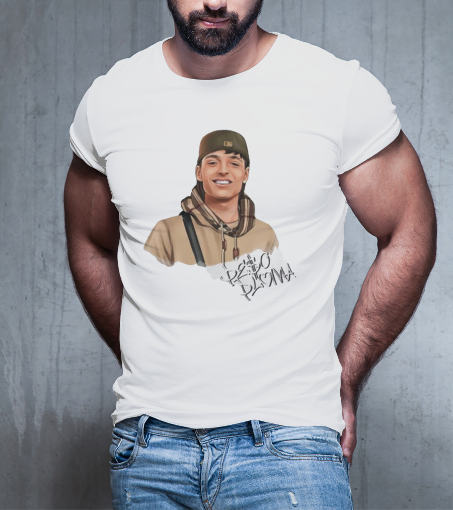 Hand Drawn Peso Pluma Casual Hoodie Portrait T-Shirt